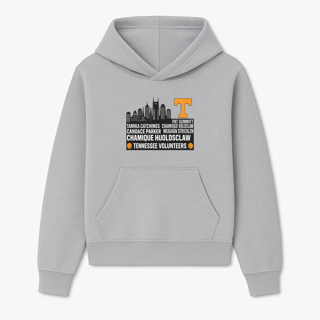 Tennessee Volunteers Basketball Legends Art Print - Featuring Tamika Catchings, Chamique Holdsclaw, Pat Summitt & More - Hoodie 1758681897398.jpg
