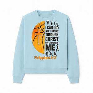 Basketball Faith Tee - I Can Do All Things Through Christ, Philippians 4:13, Sporty Christian Apparel - Sweatshirt 1758681897528.jpg