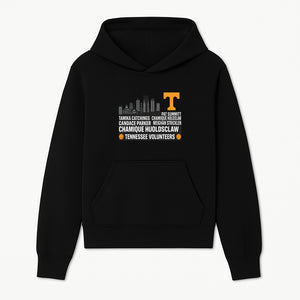 Tennessee Volunteers Basketball Legends Art Print - Featuring Tamika Catchings, Chamique Holdsclaw, Pat Summitt & More - Hoodie 1758681897554.jpg