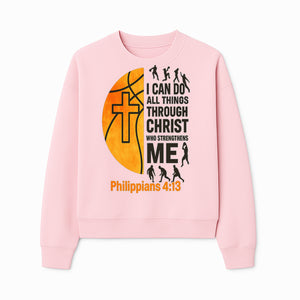 Basketball Faith Tee - I Can Do All Things Through Christ, Philippians 4:13, Sporty Christian Apparel - Sweatshirt 1758681897656.jpg