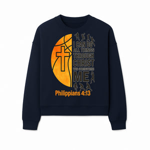 Basketball Faith Tee - I Can Do All Things Through Christ, Philippians 4:13, Sporty Christian Apparel - Sweatshirt 1758681897941.jpg