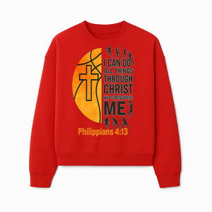Basketball Faith Tee - I Can Do All Things Through Christ, Philippians 4:13, Sporty Christian Apparel - Sweatshirt 1758681898096.jpg
