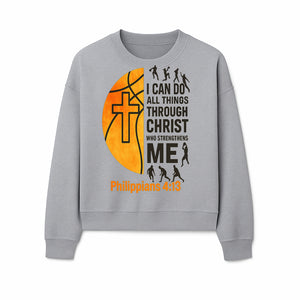 Basketball Faith Tee - I Can Do All Things Through Christ, Philippians 4:13, Sporty Christian Apparel - Sweatshirt 1758681898228.jpg