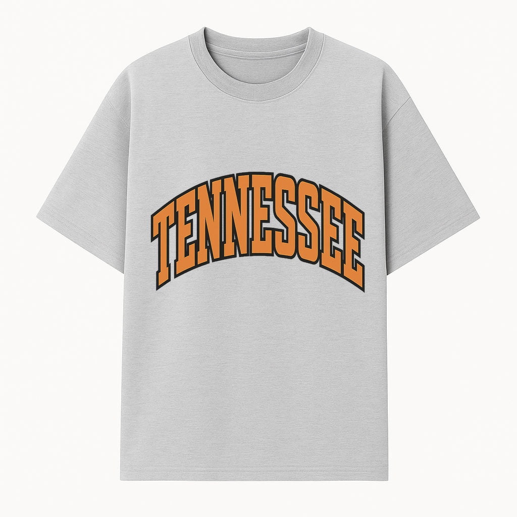 Tennessee Graphic Design Print - Vintage College Style Artwork, Wall Decor for Home, Office, or Gift, Orange and Black Typography - T-shirt 1758681899609.jpg
