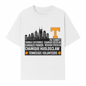 Tennessee Volunteers Basketball Legends Art Print - Featuring Tamika Catchings, Chamique Holdsclaw, Pat Summitt & More - T-shirt 1758681901805.jpg