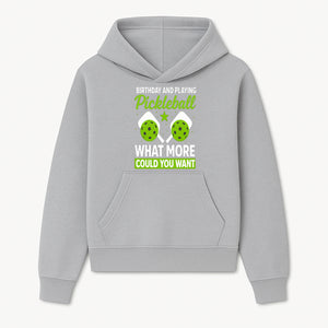 Pickleball Birthday Party Decor - Fun Celebration Theme with Neon Green Balls and Paddles, What More Could You Want? - Hoodie 1758685026142.jpg