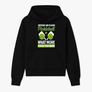 Pickleball Birthday Party Decor - Fun Celebration Theme with Neon Green Balls and Paddles, What More Could You Want? - Hoodie 1758685026281.jpg