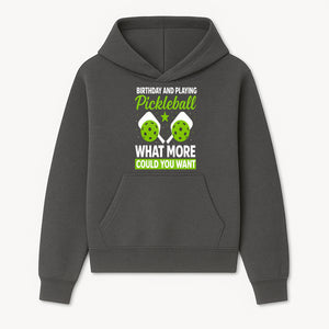 Pickleball Birthday Party Decor - Fun Celebration Theme with Neon Green Balls and Paddles, What More Could You Want? - Hoodie 1758685026421.jpg