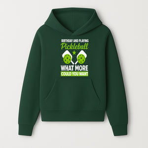Pickleball Birthday Party Decor - Fun Celebration Theme with Neon Green Balls and Paddles, What More Could You Want? - Hoodie 1758685026565.jpg