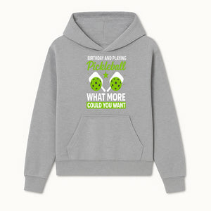 Pickleball Birthday Party Decor - Fun Celebration Theme with Neon Green Balls and Paddles, What More Could You Want? - Hoodie 1758685026714.jpg