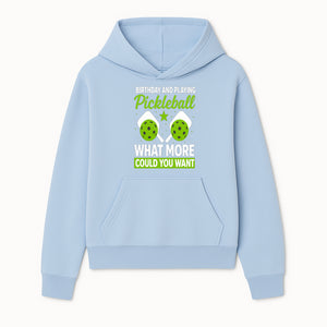 Pickleball Birthday Party Decor - Fun Celebration Theme with Neon Green Balls and Paddles, What More Could You Want? - Hoodie 1758685026886.jpg