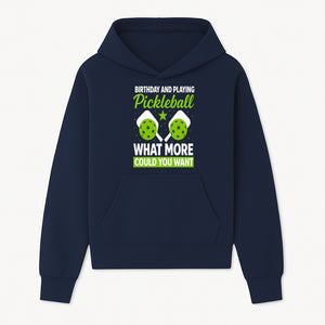 Pickleball Birthday Party Decor - Fun Celebration Theme with Neon Green Balls and Paddles, What More Could You Want? - Hoodie 1758685027330.jpg