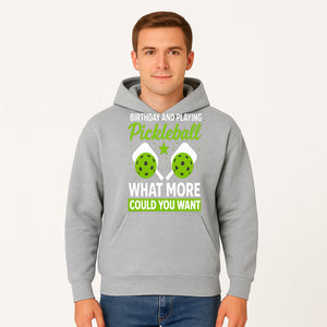 Pickleball Birthday Party Decor - Fun Celebration Theme with Neon Green Balls and Paddles, What More Could You Want? - Hoodie 1758685028900.jpg