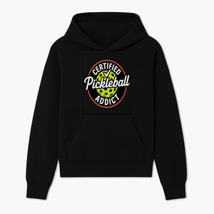 Certified Pickleball Addict T-Shirt | Pickleball Fan Apparel | Funny Sports Gift for Players | Green Paddle Ball Design - Hoodie 1758685029180.jpg