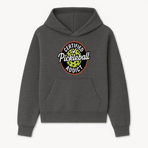 Certified Pickleball Addict T-Shirt | Pickleball Fan Apparel | Funny Sports Gift for Players | Green Paddle Ball Design - Hoodie 1758685029299.jpg
