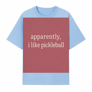 Apparently, I Like Pickleball T-Shirt for Fun Sports Lovers - Unique Graphic Tee for Pickleball Fans - T-shirt 1758685029333.jpg