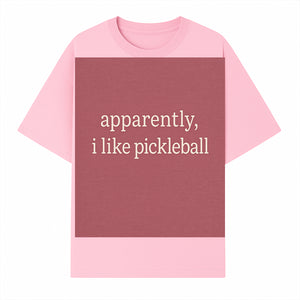 Apparently, I Like Pickleball T-Shirt for Fun Sports Lovers - Unique Graphic Tee for Pickleball Fans - T-shirt 1758685029450.jpg