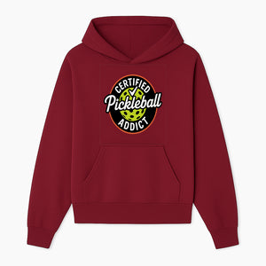 Certified Pickleball Addict T-Shirt | Pickleball Fan Apparel | Funny Sports Gift for Players | Green Paddle Ball Design - Hoodie 1758685030036.jpg
