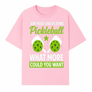 Pickleball Birthday Party Decor - Fun Celebration Theme with Neon Green Balls and Paddles, What More Could You Want? - T-shirt 1758685030059.jpg