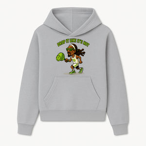 Funny Pickleball T-Shirt, 'Drop It Like It's Hot' Sports Graphic Tee, Gift for Pickleball Lovers, Activewear in Green - Hoodie 1758685030353.jpg