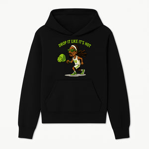 Funny Pickleball T-Shirt, 'Drop It Like It's Hot' Sports Graphic Tee, Gift for Pickleball Lovers, Activewear in Green - Hoodie 1758685030508.jpg
