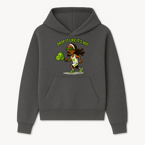 Funny Pickleball T-Shirt, 'Drop It Like It's Hot' Sports Graphic Tee, Gift for Pickleball Lovers, Activewear in Green - Hoodie 1758685030636.jpg