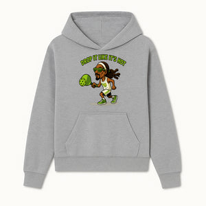 Funny Pickleball T-Shirt, 'Drop It Like It's Hot' Sports Graphic Tee, Gift for Pickleball Lovers, Activewear in Green - Hoodie 1758685030937.jpg