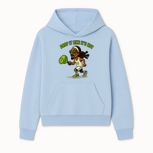 Funny Pickleball T-Shirt, 'Drop It Like It's Hot' Sports Graphic Tee, Gift for Pickleball Lovers, Activewear in Green - Hoodie 1758685031067.jpg