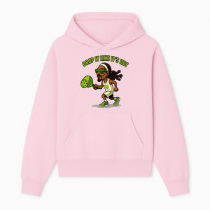 Funny Pickleball T-Shirt, 'Drop It Like It's Hot' Sports Graphic Tee, Gift for Pickleball Lovers, Activewear in Green - Hoodie 1758685031199.jpg
