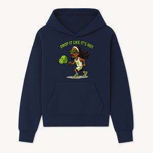 Funny Pickleball T-Shirt, 'Drop It Like It's Hot' Sports Graphic Tee, Gift for Pickleball Lovers, Activewear in Green - Hoodie 1758685031480.jpg
