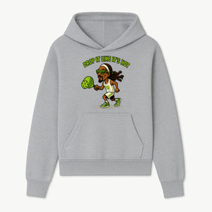 Funny Pickleball T-Shirt, 'Drop It Like It's Hot' Sports Graphic Tee, Gift for Pickleball Lovers, Activewear in Green - Hoodie 1758685031696.jpg
