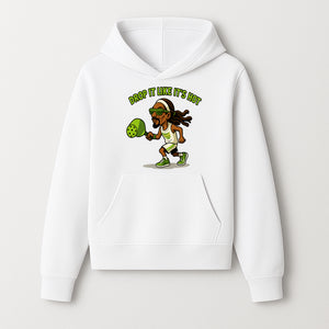 Funny Pickleball T-Shirt, 'Drop It Like It's Hot' Sports Graphic Tee, Gift for Pickleball Lovers, Activewear in Green - Hoodie 1758685031836.jpg