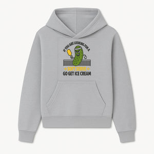 Funny Pickle Soft Serve Ice Cream Sign, Unique Foodie Decor, Kitchen Wall Art, Quirky Home Decoration, Gifts for Ice Cream Lovers - Hoodie 1758685032270.jpg