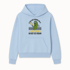 Funny Pickle Soft Serve Ice Cream Sign, Unique Foodie Decor, Kitchen Wall Art, Quirky Home Decoration, Gifts for Ice Cream Lovers - Hoodie 1758685032922.jpg