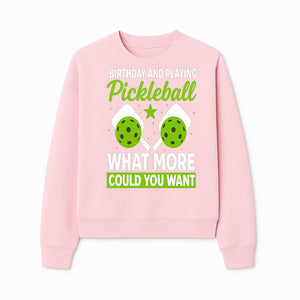 Pickleball Birthday Party Decor - Fun Celebration Theme with Neon Green Balls and Paddles, What More Could You Want? - Sweatshirt 1758685033151.jpg