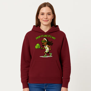 Funny Pickleball T-Shirt, 'Drop It Like It's Hot' Sports Graphic Tee, Gift for Pickleball Lovers, Activewear in Green - Hoodie 1758685033164.jpg
