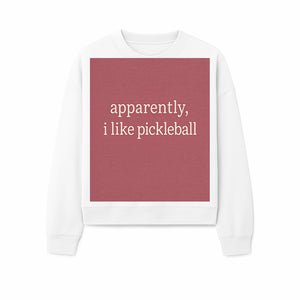 Apparently, I Like Pickleball T-Shirt for Fun Sports Lovers - Unique Graphic Tee for Pickleball Fans - Sweatshirt 1758685033172.jpg