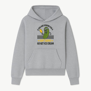 Funny Pickle Soft Serve Ice Cream Sign, Unique Foodie Decor, Kitchen Wall Art, Quirky Home Decoration, Gifts for Ice Cream Lovers - Hoodie 1758685033633.jpg