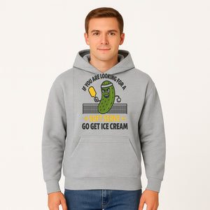 Funny Pickle Soft Serve Ice Cream Sign, Unique Foodie Decor, Kitchen Wall Art, Quirky Home Decoration, Gifts for Ice Cream Lovers - Hoodie 1758685034887.jpg
