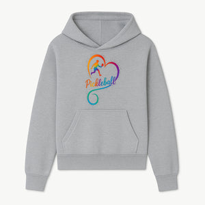 Rainbow Pickleball Heart Design T-Shirt, Vibrant Pickleball Apparel for Lovers of the Sport, Perfect Gift for Players - Hoodie 1758685035289.jpg