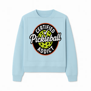 Certified Pickleball Addict T-Shirt | Pickleball Fan Apparel | Funny Sports Gift for Players | Green Paddle Ball Design - Sweatshirt 1758685035799.jpg