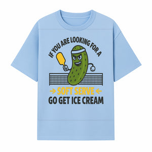 Funny Pickle Soft Serve Ice Cream Sign, Unique Foodie Decor, Kitchen Wall Art, Quirky Home Decoration, Gifts for Ice Cream Lovers - T-shirt 1758685035875.jpg