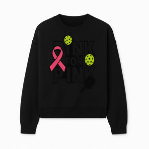 Drink for Pink Pickleball Fundraiser T-Shirt | Breast Cancer Awareness Sports Apparel - Sweatshirt 1758685035883.jpg