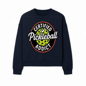 Certified Pickleball Addict T-Shirt | Pickleball Fan Apparel | Funny Sports Gift for Players | Green Paddle Ball Design - Sweatshirt 1758685036272.jpg