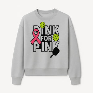 Drink for Pink Pickleball Fundraiser T-Shirt | Breast Cancer Awareness Sports Apparel - Sweatshirt 1758685036286.jpg