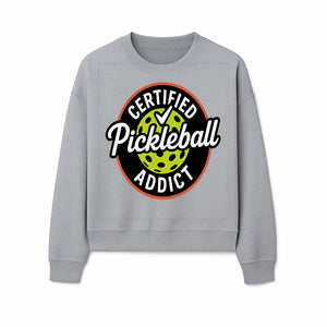Certified Pickleball Addict T-Shirt | Pickleball Fan Apparel | Funny Sports Gift for Players | Green Paddle Ball Design - Sweatshirt 1758685036542.jpg