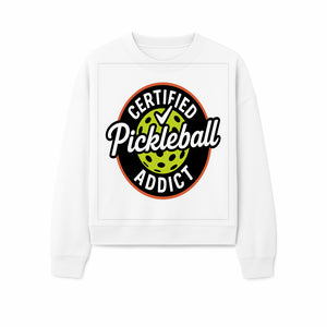 Certified Pickleball Addict T-Shirt | Pickleball Fan Apparel | Funny Sports Gift for Players | Green Paddle Ball Design - Sweatshirt 1758685036663.jpg