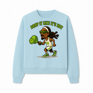 Funny Pickleball T-Shirt, 'Drop It Like It's Hot' Sports Graphic Tee, Gift for Pickleball Lovers, Activewear in Green - Sweatshirt 1758685036830.jpg