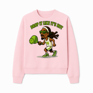 Funny Pickleball T-Shirt, 'Drop It Like It's Hot' Sports Graphic Tee, Gift for Pickleball Lovers, Activewear in Green - Sweatshirt 1758685036962.jpg