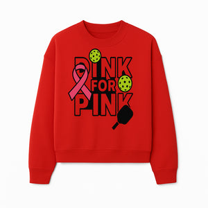 Drink for Pink Pickleball Fundraiser T-Shirt | Breast Cancer Awareness Sports Apparel - Sweatshirt 1758685036980.jpg